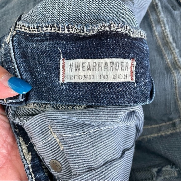 TK Axel‎ Mens Slim Boot Cut Jeans Size 38 x 30 Blue Button Flap Pockets - Picture 8 of 12